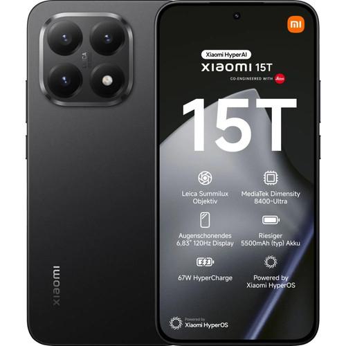 Xiaomi 15t 256 black dual - xiaomi, gb